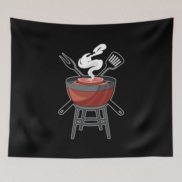 Item preview, Grill with Meat fork & Spatula designed and sold by Snabdesign84.
