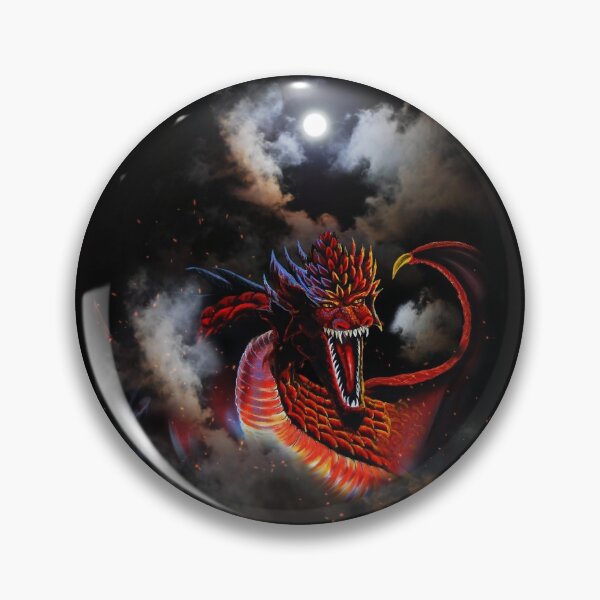 Item preview, Moon Red Fire Dragon Clouds designed and sold by Kim Andrews.