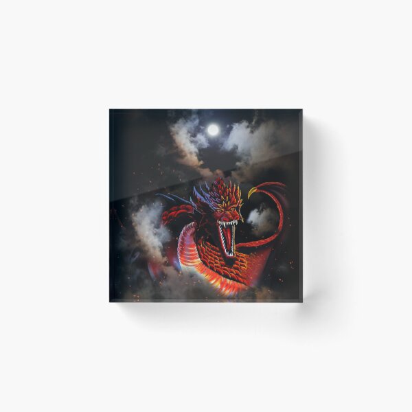 Item preview, Moon Red Fire Dragon Clouds designed and sold by Kim Andrews.