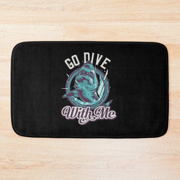 Item preview, FUNNY WHITE SHARK GO DIVE WITH ME DESIGN  designed and sold by Picspot.
