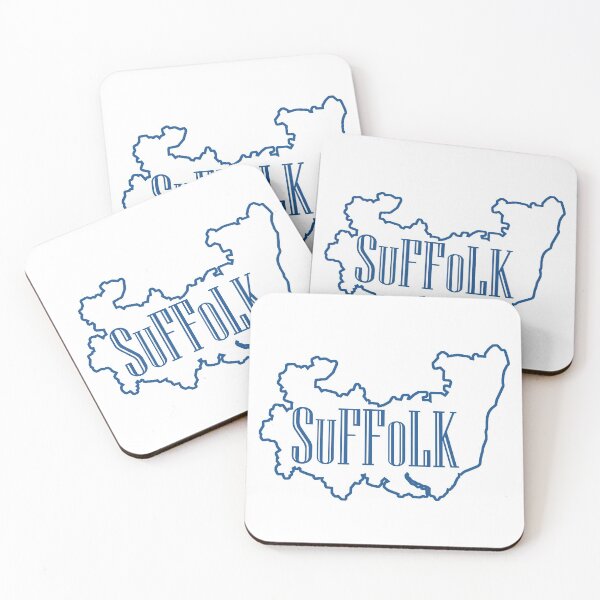 Item preview, Map of Suffolk County, England Counties designed and sold by sketchingarchi.