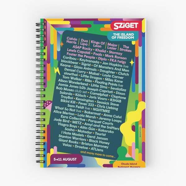 Item preview, Sziget 2020 Lineup designed and sold by itspaloma.