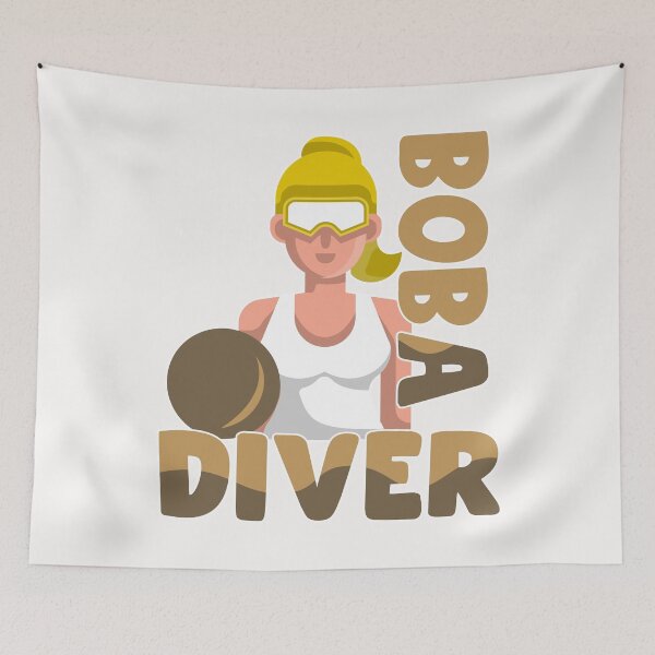 Item preview, Boba Diver Korean Milk Tea Tapioca Pearls Gift designed and sold by TheAplus.