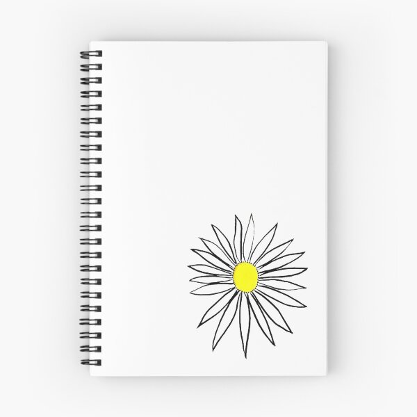 Item preview, Daisy Yellow Coneflower White Petals Hand Drawn designed and sold by H3designs.