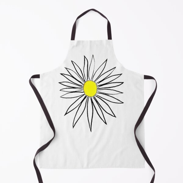 Item preview, Daisy Yellow Coneflower White Petals Hand Drawn designed and sold by H3designs.