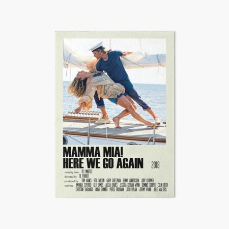 Mamma Mia! Here We Go Again Alternative Poster Art Movie Large (2) Art Board Print