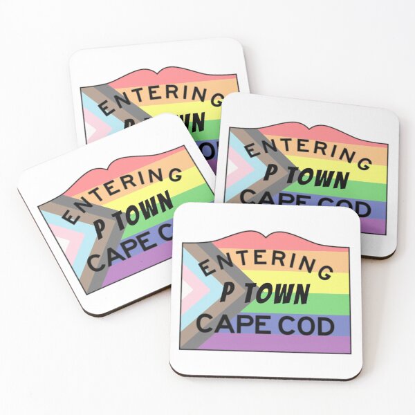Item preview, Entering Cape Cod Highway Sign -  P Town Progress Rainbow Pride designed and sold by WigOutlet.