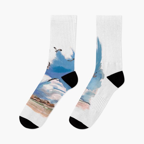 Item preview, Beach Seagulls in Flight  designed and sold by ObservantPoet.