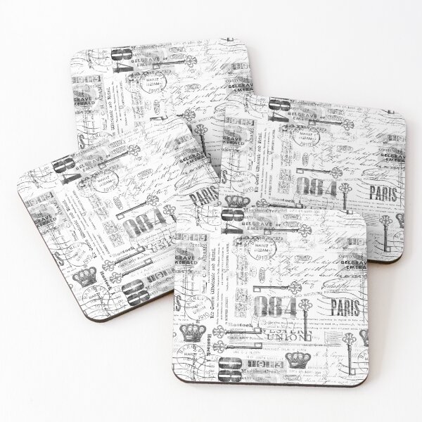 Item preview, Vintage Handwriting And Steampunk Pattern Nostalgic Century Style designed and sold by artsandsoul.