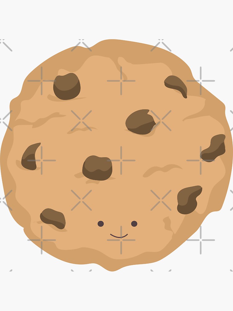 Chocolate Chip Cookie Sticker For Sale By Sabrinarromano Redbubble