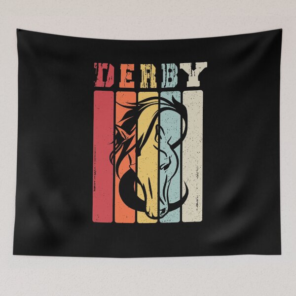 Item preview, Derby Vintage Horse Racing Style Horse Lover Gift designed and sold by Tee Revolution.