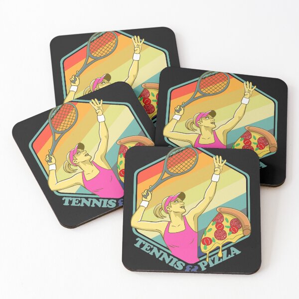 Artikelvorschau, Tennisschläger Pizza Girl Pasta Lover Sportgeschenk entworfen und verkauft von TheAplus.