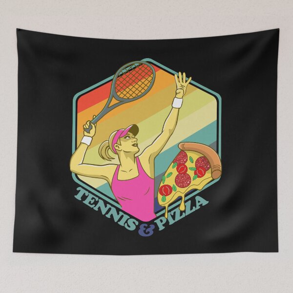 Item preview, Tennis Racket Pizza Girl Pasta Lover Sports Gift designed and sold by TheAplus.