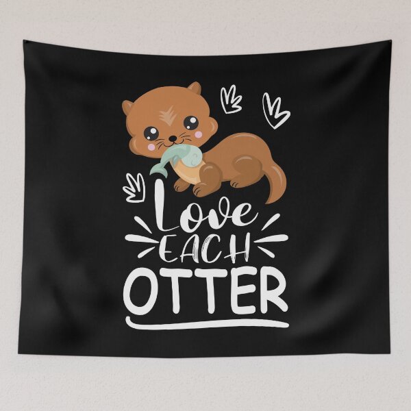 Item preview, Love Each Other | Otter love designed and sold by Petra Becker.