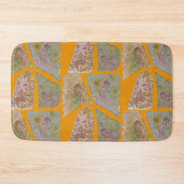 Item preview, People of nature, pictures on leather, Australian colors, naive pictures,  designed and sold by NessArtByEwa.