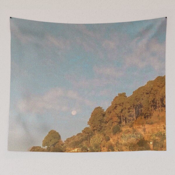 Item preview, Clouds, moon, the sky and the hill  designed and sold by Sugardrops.
