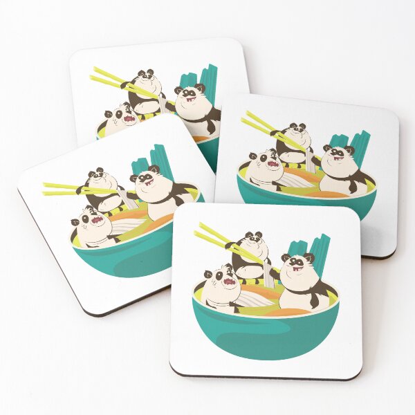 Item preview, Three Pandas in a Ramen Bowl designed and sold by Jovu.