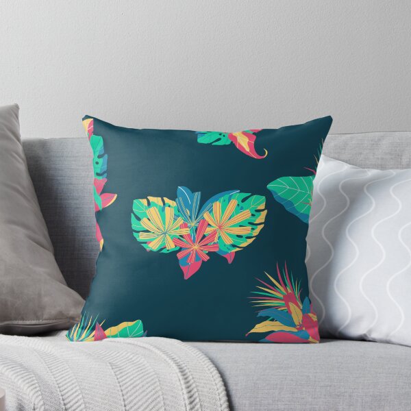 Item preview, Tropical Leaves (blue / yellow) designed and sold by vell arts :).