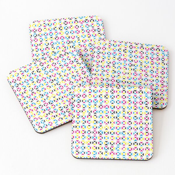 Item preview, Rounded Triangle Pattern (CMYK) designed and sold by John Uttley.
