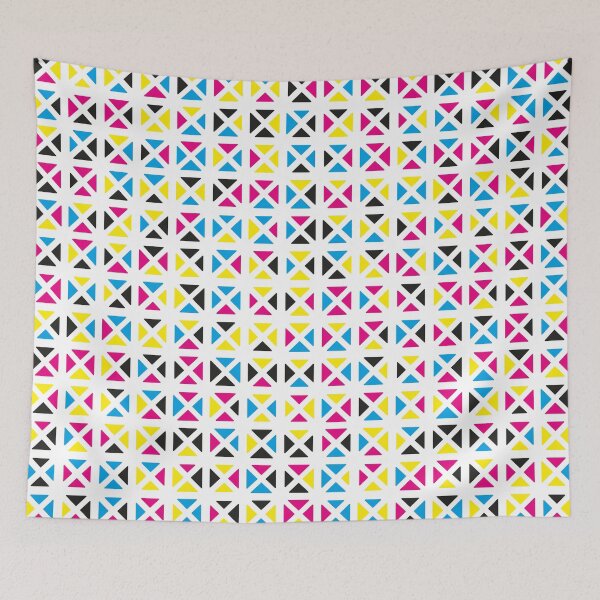 Item preview, Rounded Triangle Pattern (CMYK) designed and sold by John Uttley.