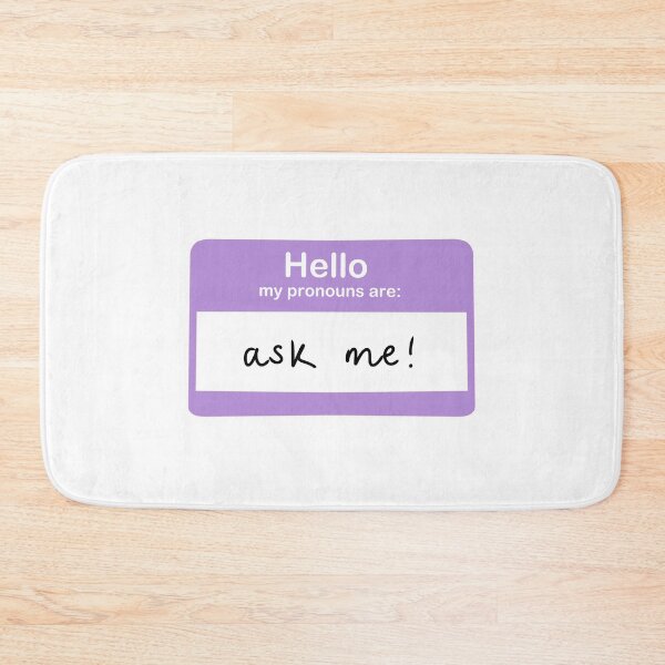 Item preview, Ask Me About My Pronouns Sticker designed and sold by izzychar.