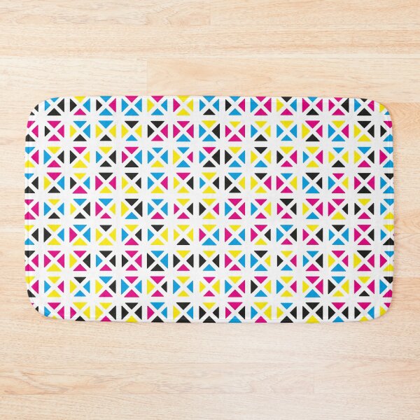 Item preview, Rounded Triangle Pattern (CMYK) designed and sold by John Uttley.