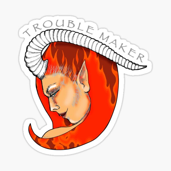 Item preview, Red Headed Trouble Maker designed and sold by artistdiat.