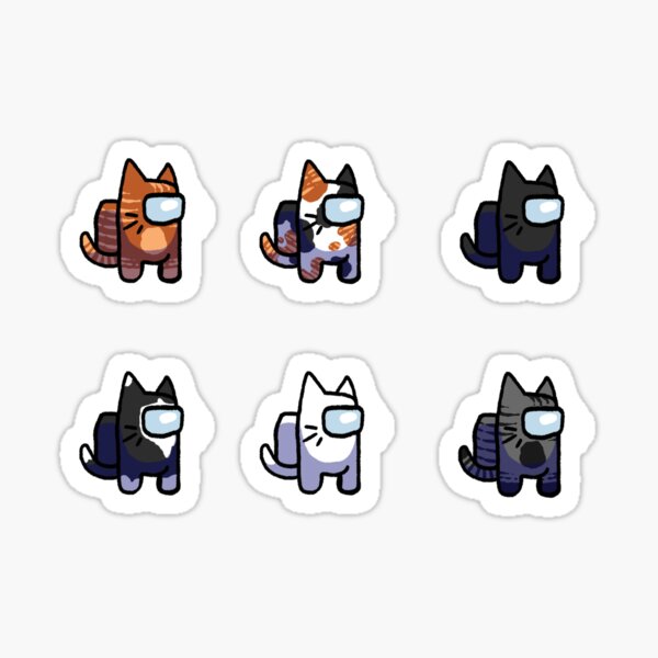 Sus gatos expulsados Pegatina