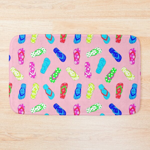 Item preview, Colorful Flip Flops Pink Pattern designed and sold by Julie Erin Designs.