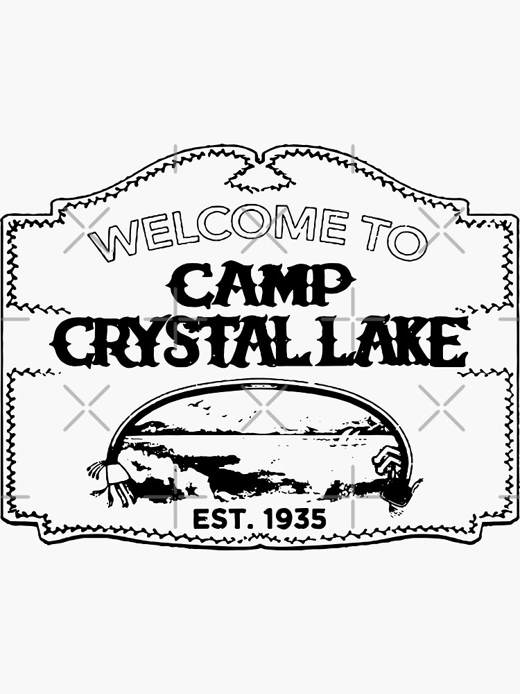 to Crystal Lake" Sticker for Sale by buyheartshaped Redbubble