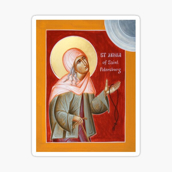 St Xenia of St Petersburg Sticker
