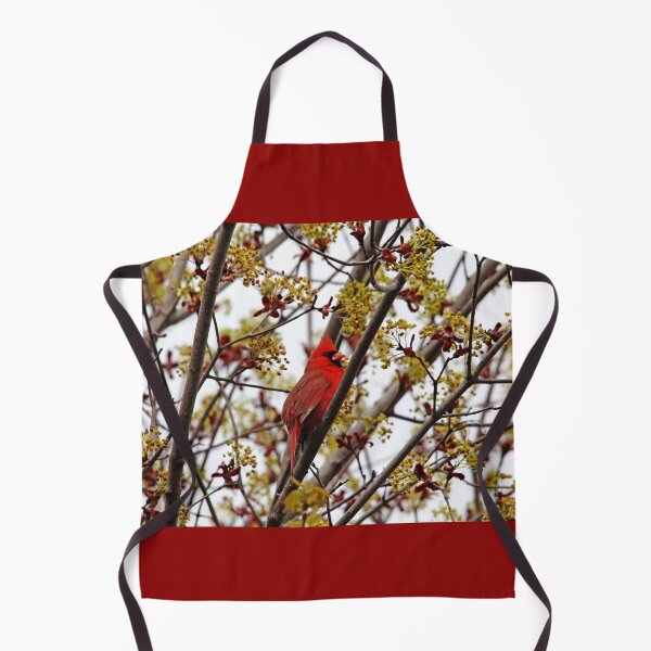 Item preview, Northern Cardinal In Spring Maple Tree designed and sold by Debbie Oppermann.