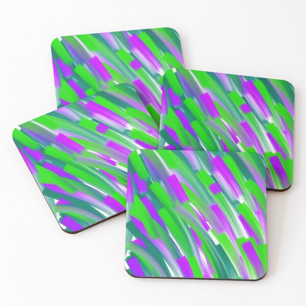 Item preview, Green and purple pattern abstract digital illustration  designed and sold by WorldOfWendyArt.