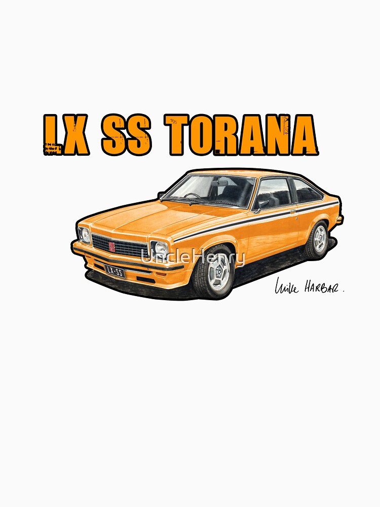 Thumbnail 7 of 7, Essential T-Shirt, Holden LX SS Torana in Papaya designed and sold by UncleHenry.