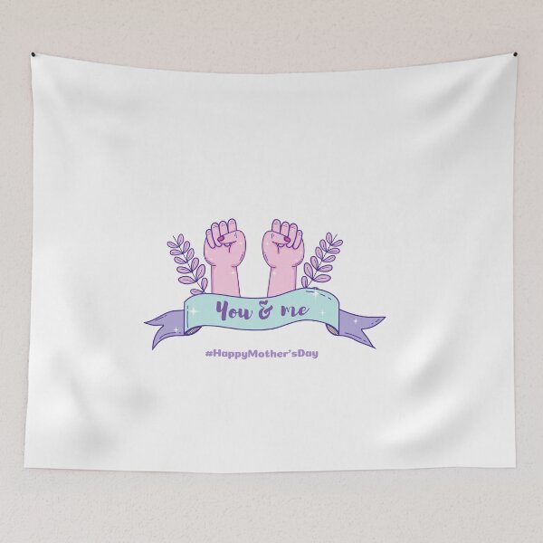 Item preview, You & Me, Happy Mother's Day in white designed and sold by ForeverInColors.