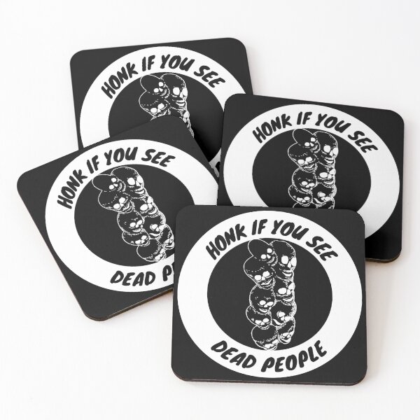Item preview, Honk If You See Dead People - Creepy Skulls design designed and sold by LordAudes.