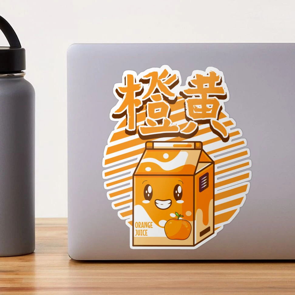 Orange Juice Carton Sticker/ Strawberry Milk Carton Sticker/ Kawaii Food  Sticker/laminate Waterproof Weatherproof UV Resistant Vinyl Sticker 