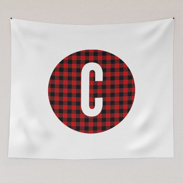 Item preview, Monogram letter C flannel design designed and sold by JustSeasons.
