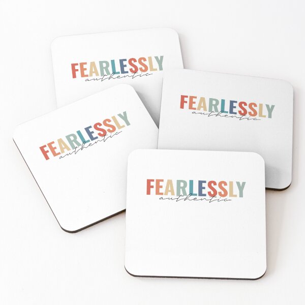 Item preview, Fearlessly authentic - two word quote  designed and sold by primaldolphin.