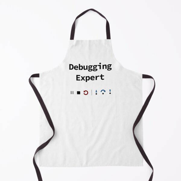 Item preview, Debugging Expert, IDE Debugging Buttons - Pause Stop Restart Step-In Step-Over Step-Out, Software Testing, Software Developer designed and sold by Max-Wear.