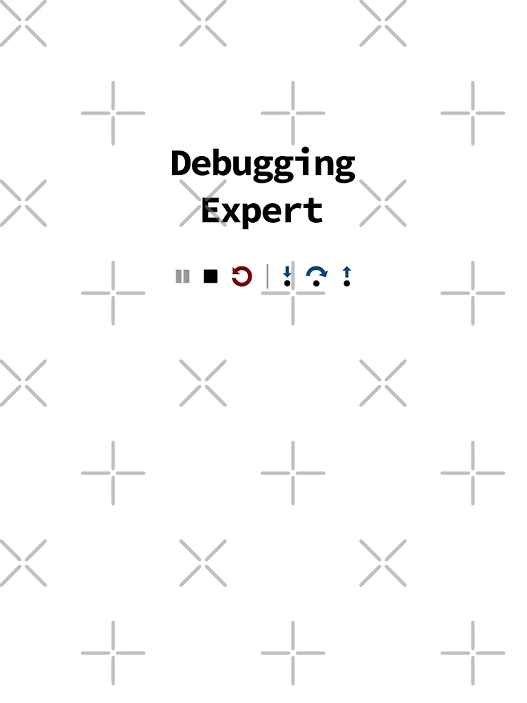 Thumbnail 5 of 5, A-Line Dress, Debugging Expert, IDE Debugging Buttons - Pause Stop Restart Step-In Step-Over Step-Out, Software Testing, Software Developer designed and sold by Max-Wear.