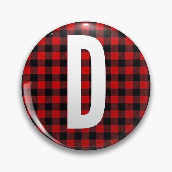 Item preview, Monogram letter D flannel design designed and sold by JustSeasons.