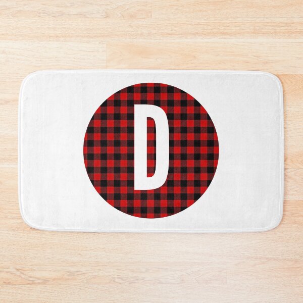 Item preview, Monogram letter D flannel design designed and sold by JustSeasons.