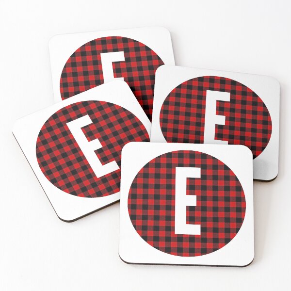 Item preview, Monogram letter E flannel design designed and sold by JustSeasons.