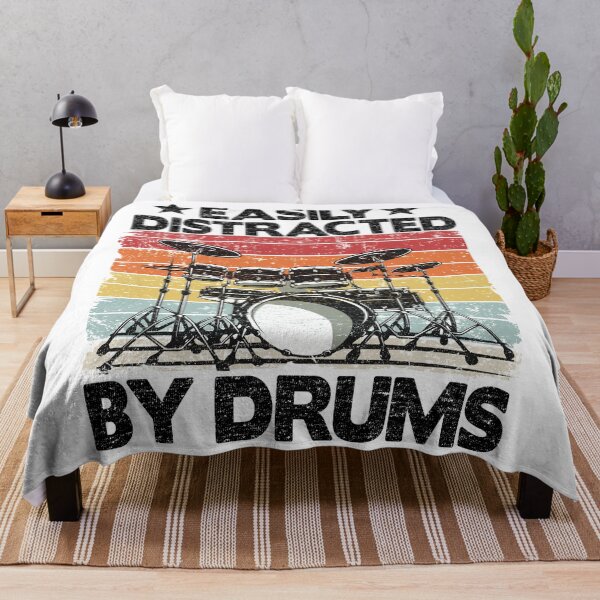 Item preview, Easily Distracted By Drums Funny Drummer Dad Gift designed and sold by Stronzi.