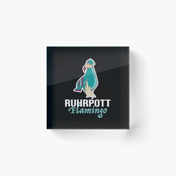 Item preview, Funny Ruhrpott flamingo dove design designed and sold by DesignbyManthey.