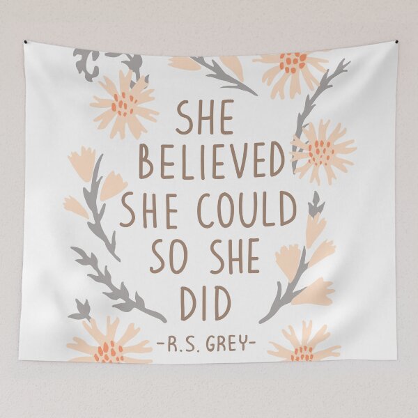 Item preview, She Believed She Could So She Did designed and sold by Foxeye Daisy.