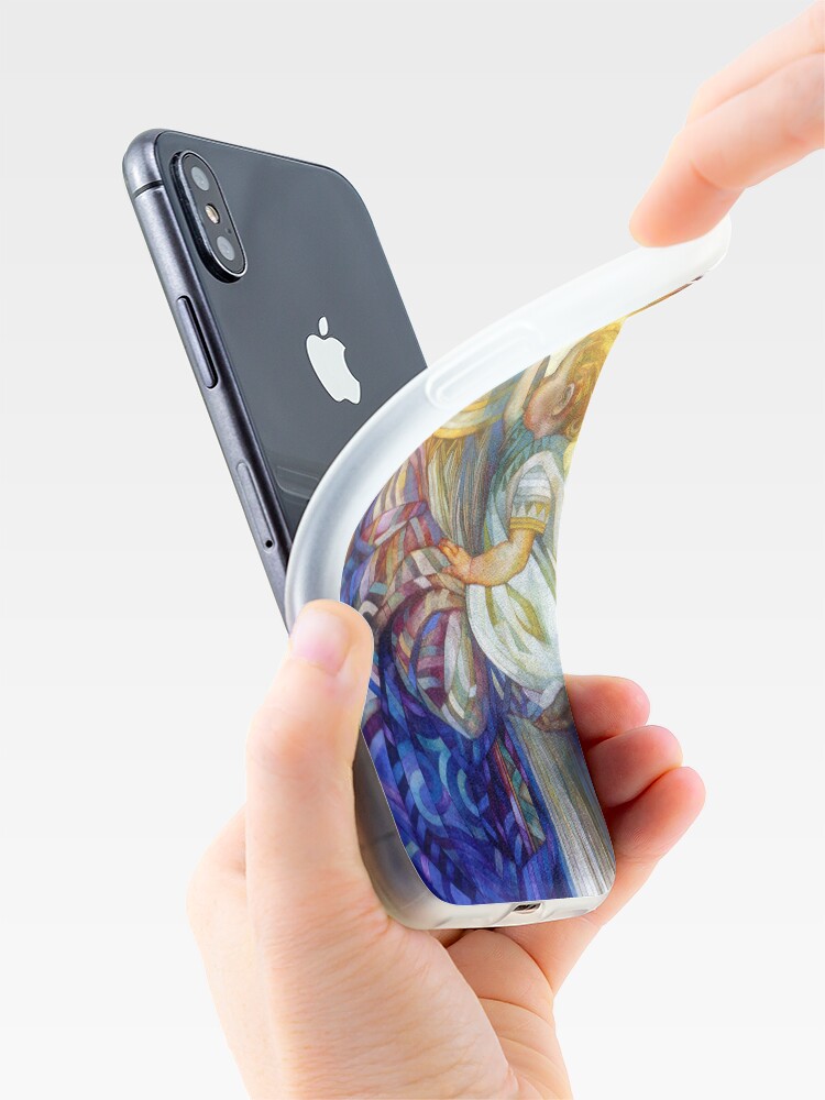 Alternate view of the madam of oriental persimmon with cherub iPhone Case & Cover
