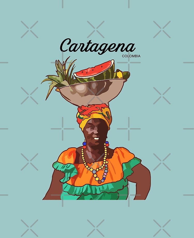 Fruit vendor or Palenquera from Cartagena Colombia. iPad Case