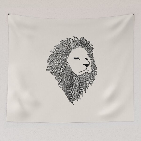 Item preview, Zentangle Lion | Streetwear Urban Jungle  designed and sold by CarolFreire.